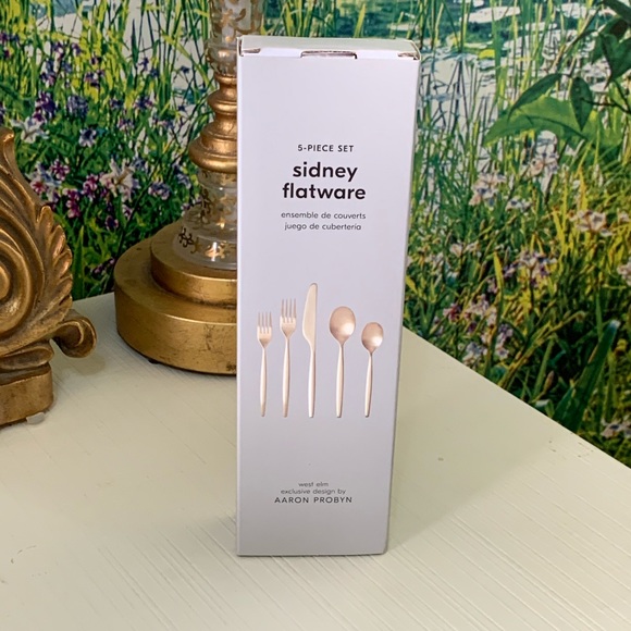 West elm Sidney sold stainless steel flatware 5- piece set - Picture 2 of 11